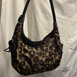 Brighton Barbados “Choc” Leopard Hobo Bag – Gorgeous & Roomy!